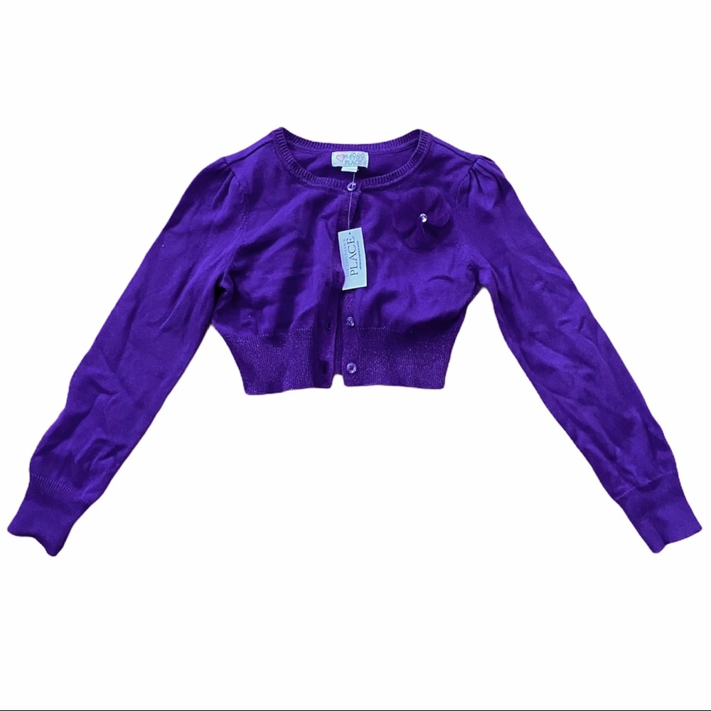 Childrens Place Purple Vintage Shrug Sweater M NWT